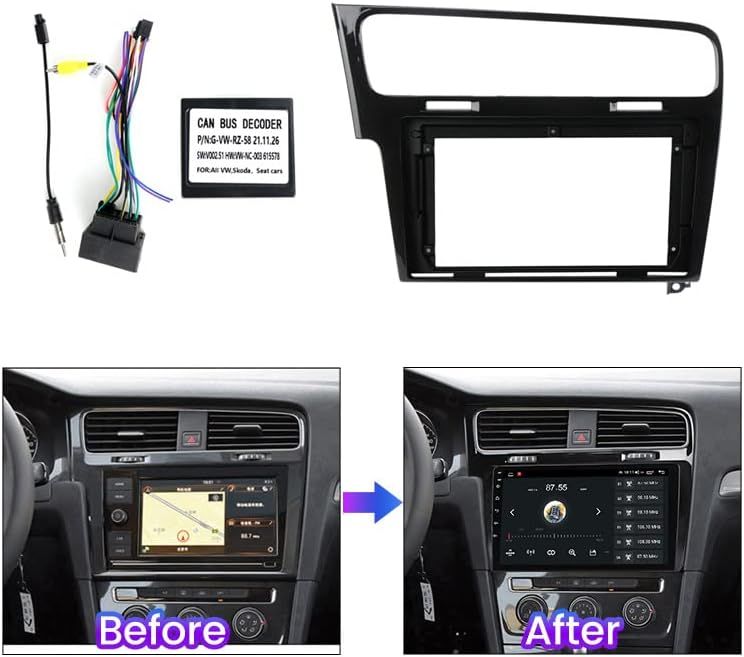 Kit Montaggio Mascherina 9" pollici compatibile con Volkswagen Golf 7 2013-2020