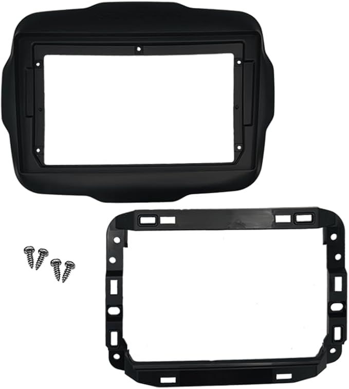 Mascherina Autoradio 9" NERA Compatibile Con Jeep Renegade Dal 2014/2021
