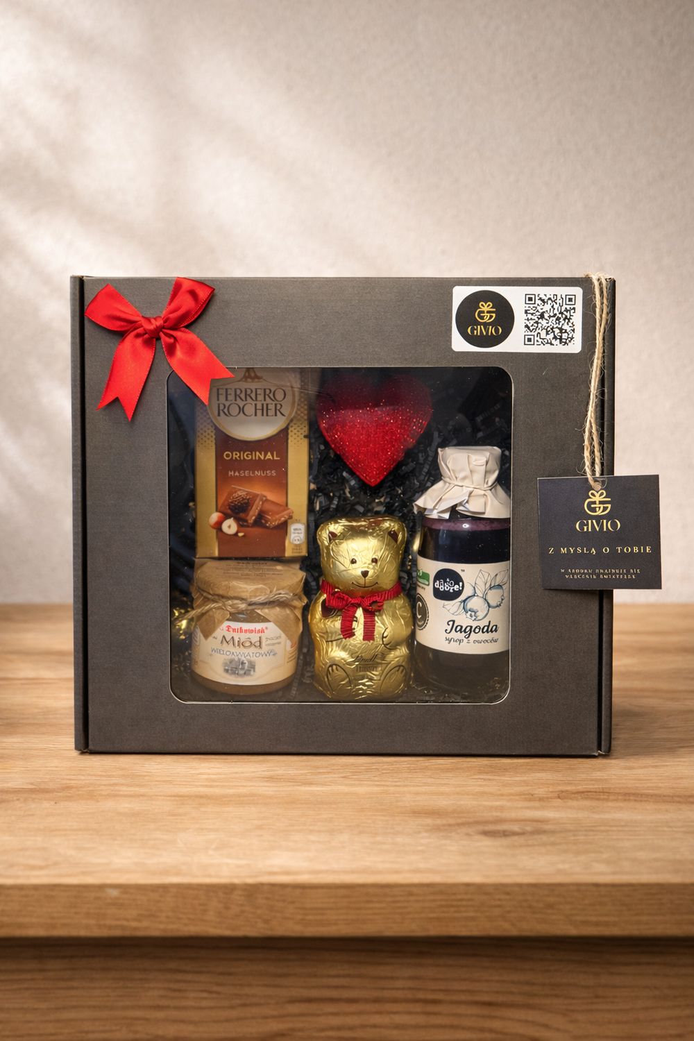 Zestaw prezentowy Słodycze, Miód &amp; Miś