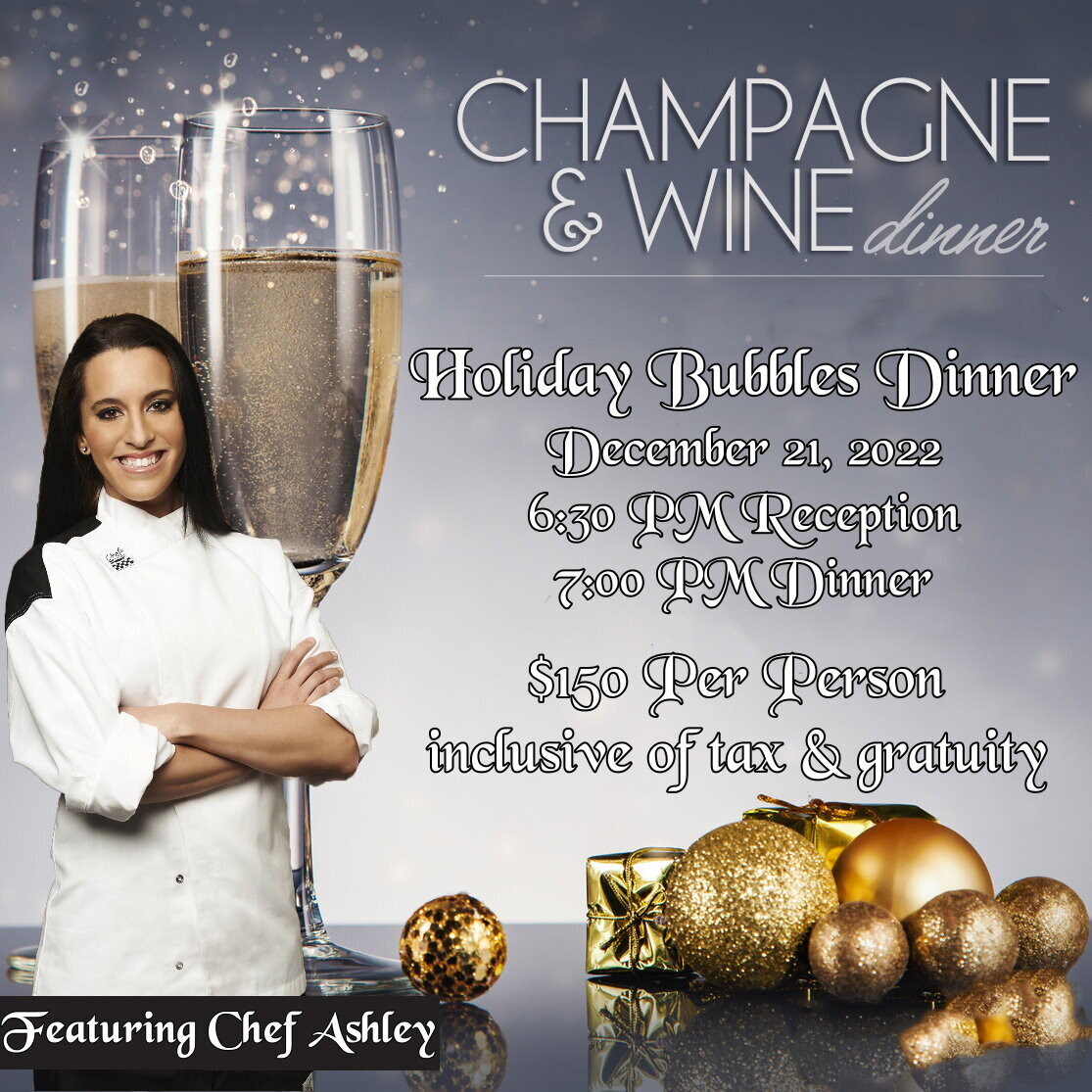 December Champagne & Luxury Wine Dinner