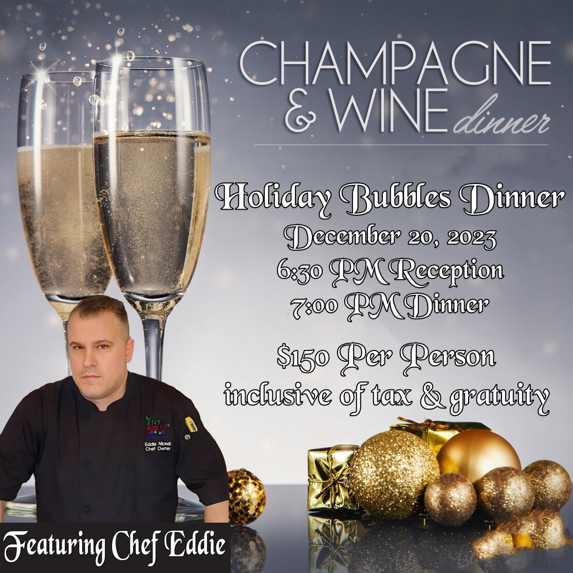 December Champagne & Luxury Wine Dinner