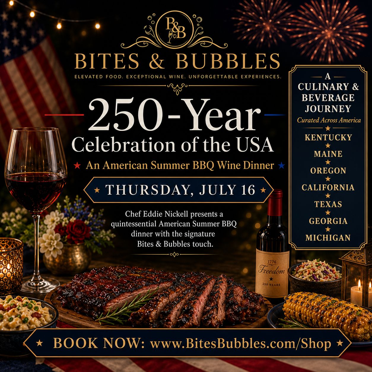 July "250" Wine Dinner