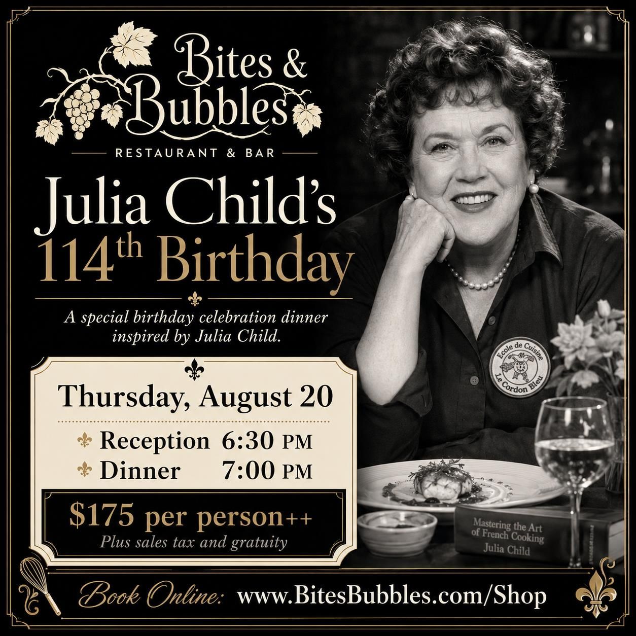 Julia Child's Wine Dinner