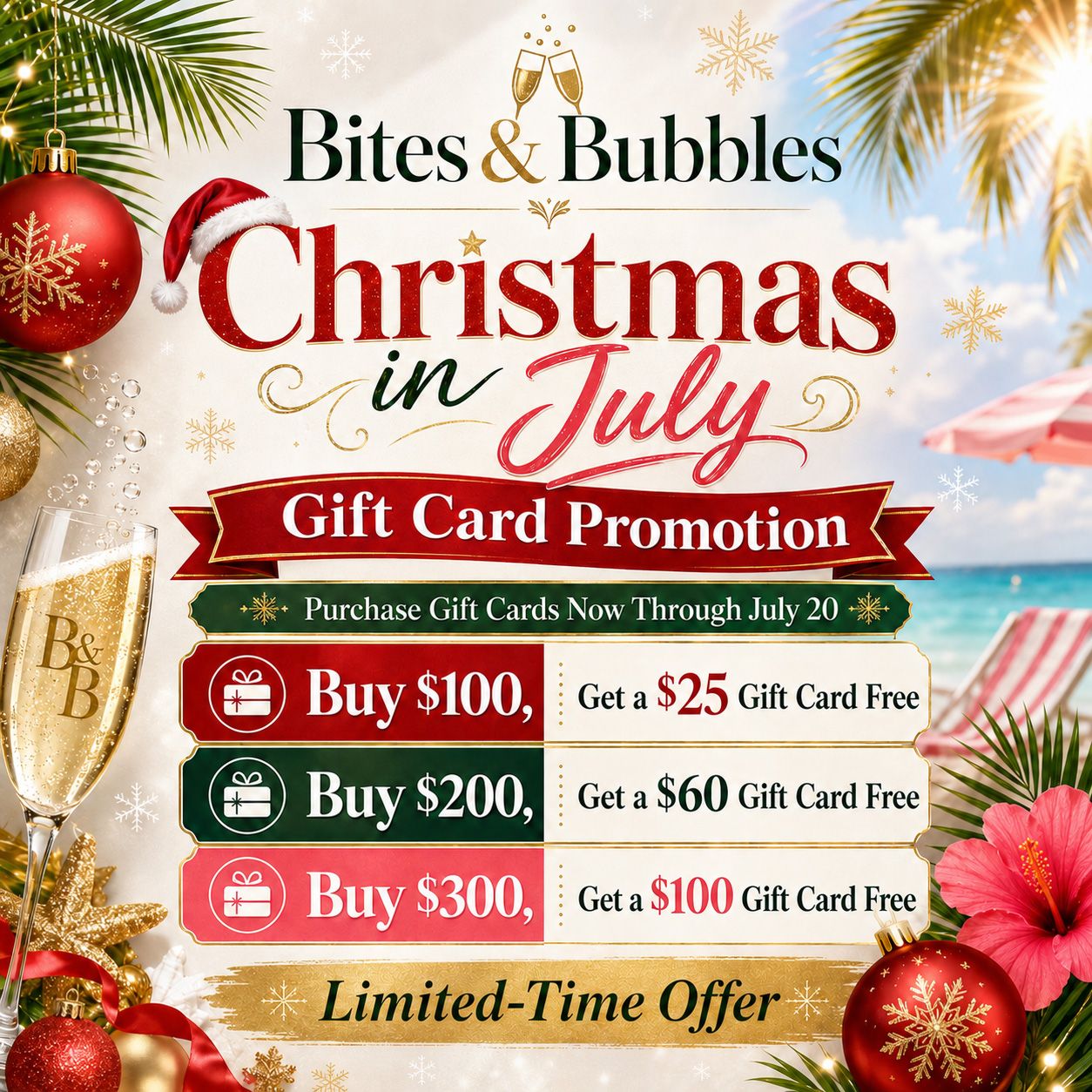 Christmas in July Gift Card