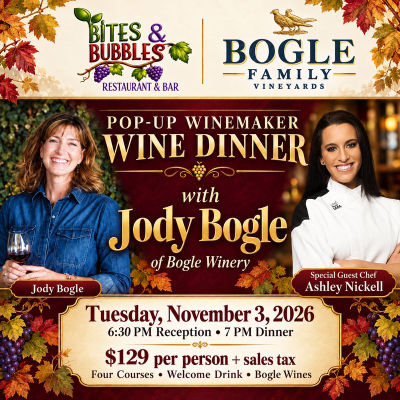 An Evening with Jody Bogle &amp; Chef Ashley Nickell