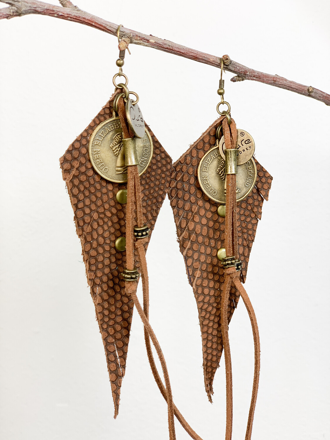 Oorbellen Triangel Roest