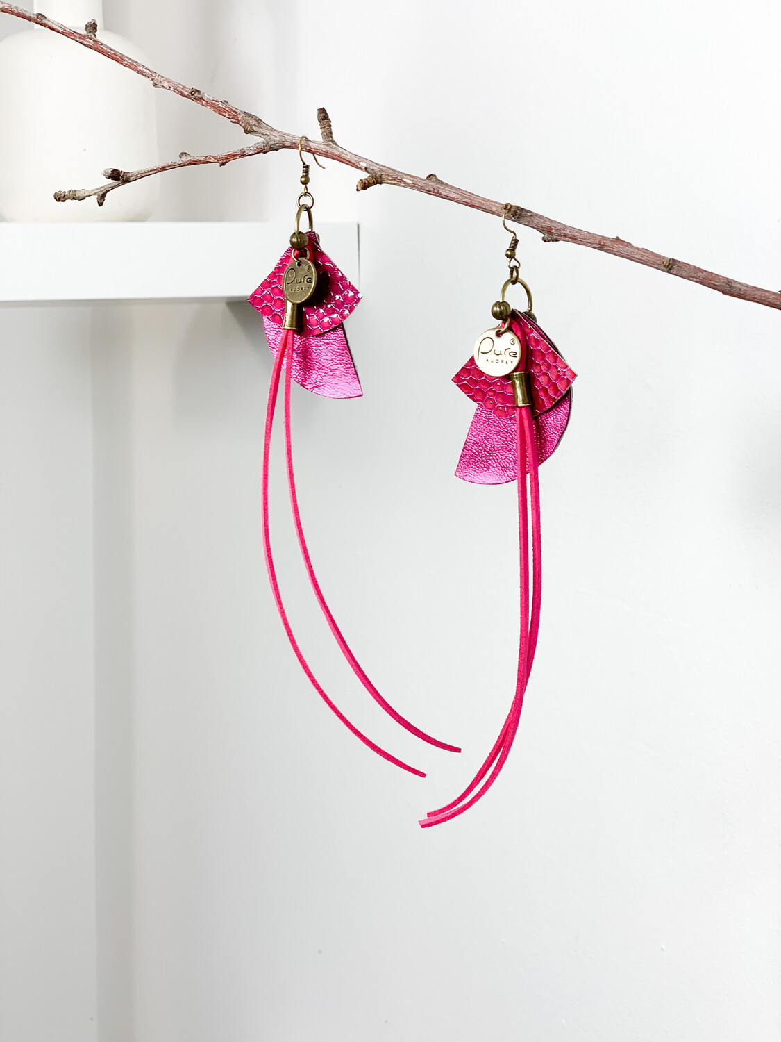 Oorbellen  Pink Roze 