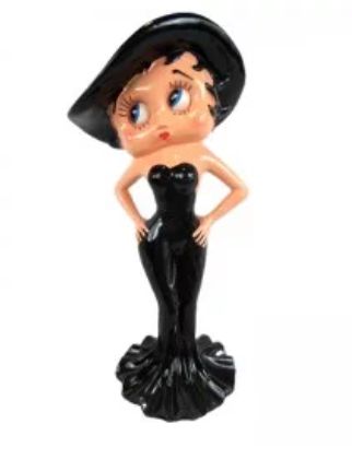 STATUE BETTY BOOP 60CM CHAPEAU NOIR