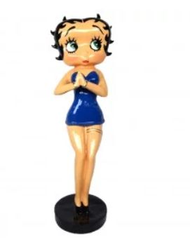 STATUE BETTY BOOP 85CM MAIN JOINTE BLEU