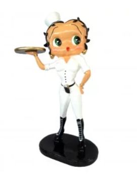 STATUE BETTY BOOP 95CM GROOM BLANC