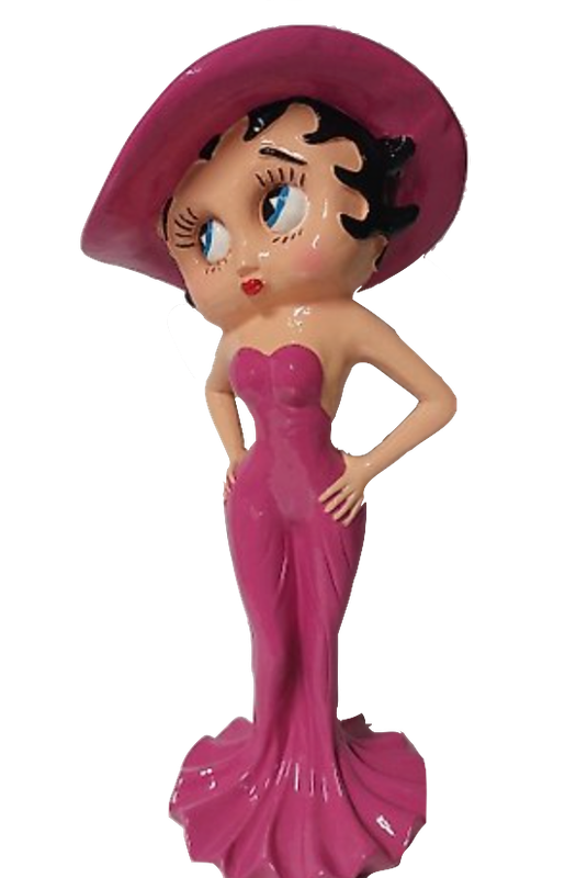 STATUE BETTY BOOP DANCEUSE 95CM ROSE BIS