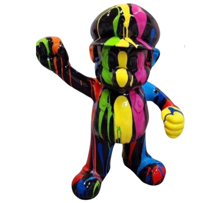 STATUE MARIO 100CM Trash Noir