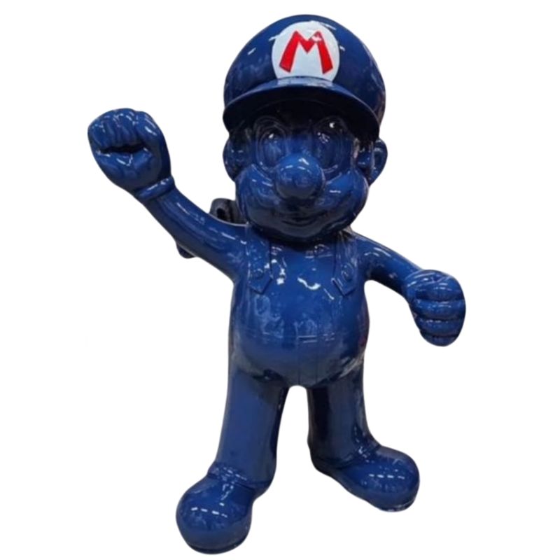 STATUE MARIO 100CM Bleu
