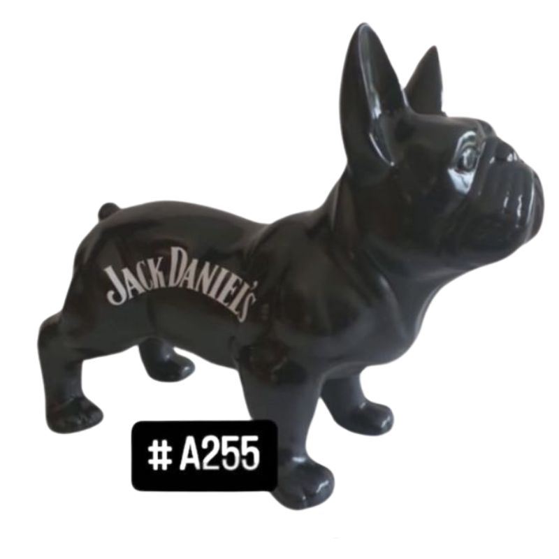 Bouledogue Français Marron 45cm Jack Daniel's Noir