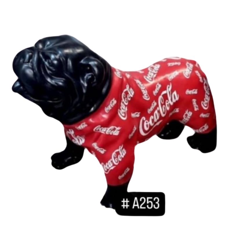 Bouledogue Anglais 90cm Coca Cola