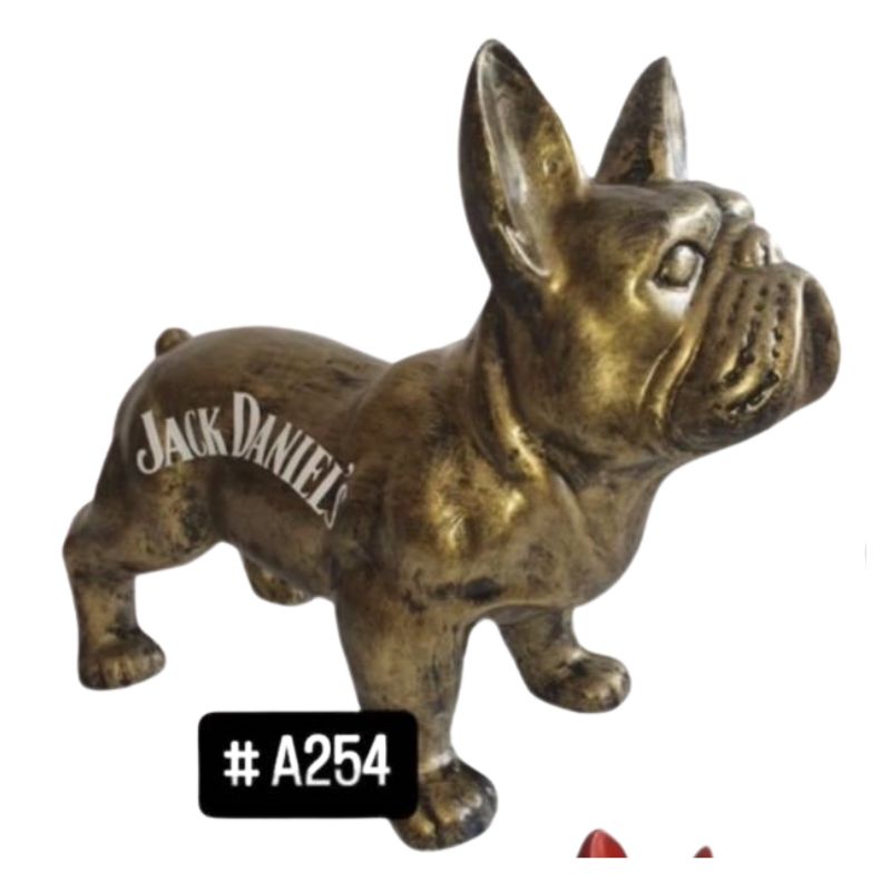 Bouledogue Français Marron 45cm Jack Daniel's Bronze
