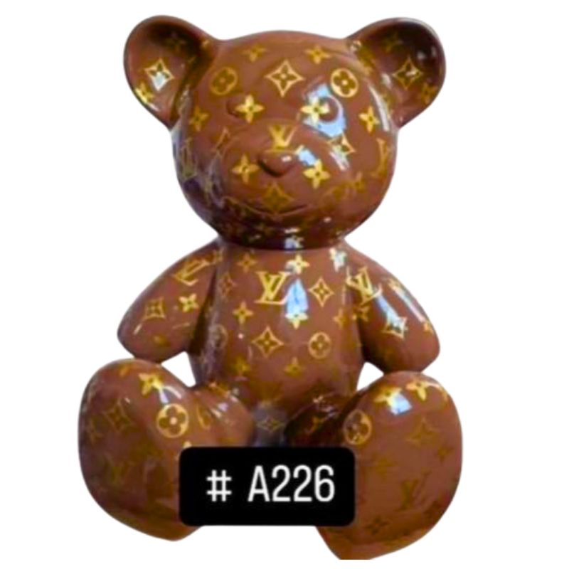 Ourson 35cm Louis Vuitton Marron Logo