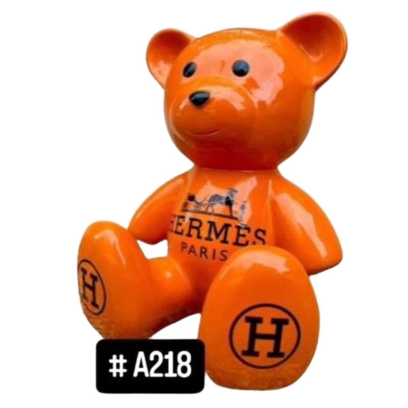 Ourson 35cm Hermès Orange