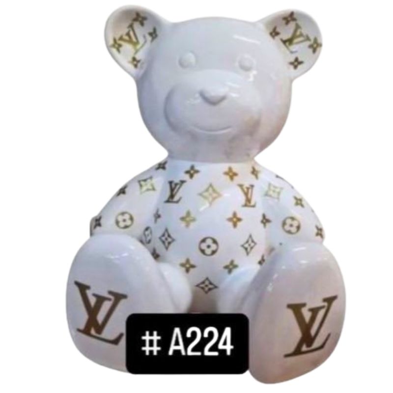 Ourson 35cm Louis Vuitton Or Logo
