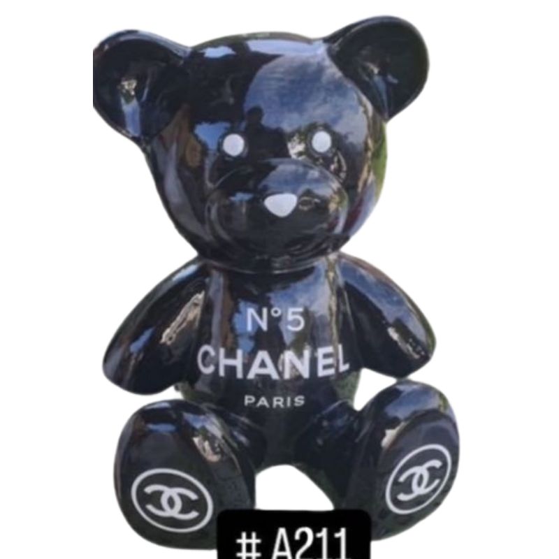 Ourson 35cm Chanel Noir Paris