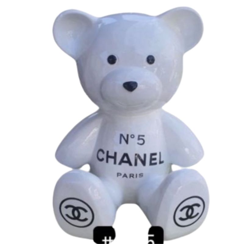 Ourson 35cm Chanel Blanc