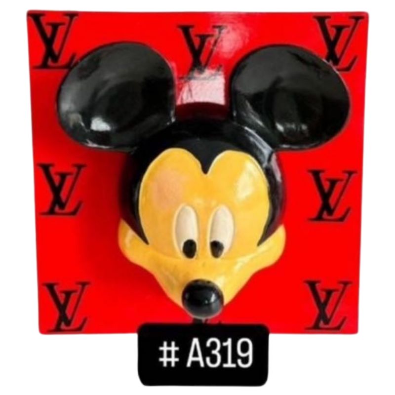 Mickey 50cm Cadre Louis Vuitton Rouge