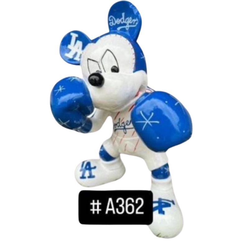 Mickey 60cm Boxeur LA Bleu &amp; Blanc