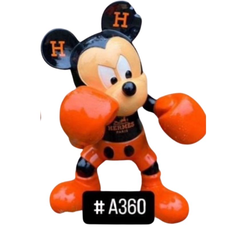 Mickey 60cm Boxeur Hermès Orange