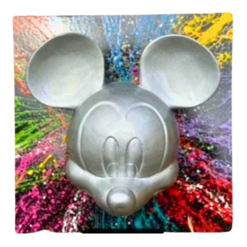 Mickey 50cm Cadre Argent Multi