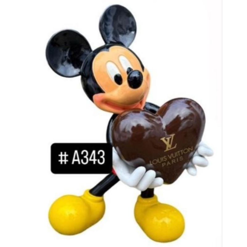 Mickey 65cm Coeur Louis Vuitton Marron