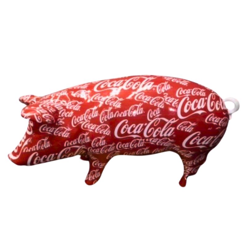 Cochon 100cm Coca Cola