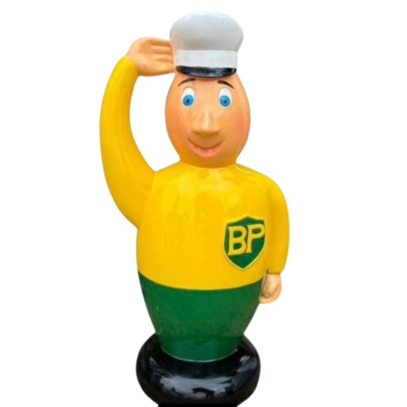 Mascotte BP 80cm Jaune Vert