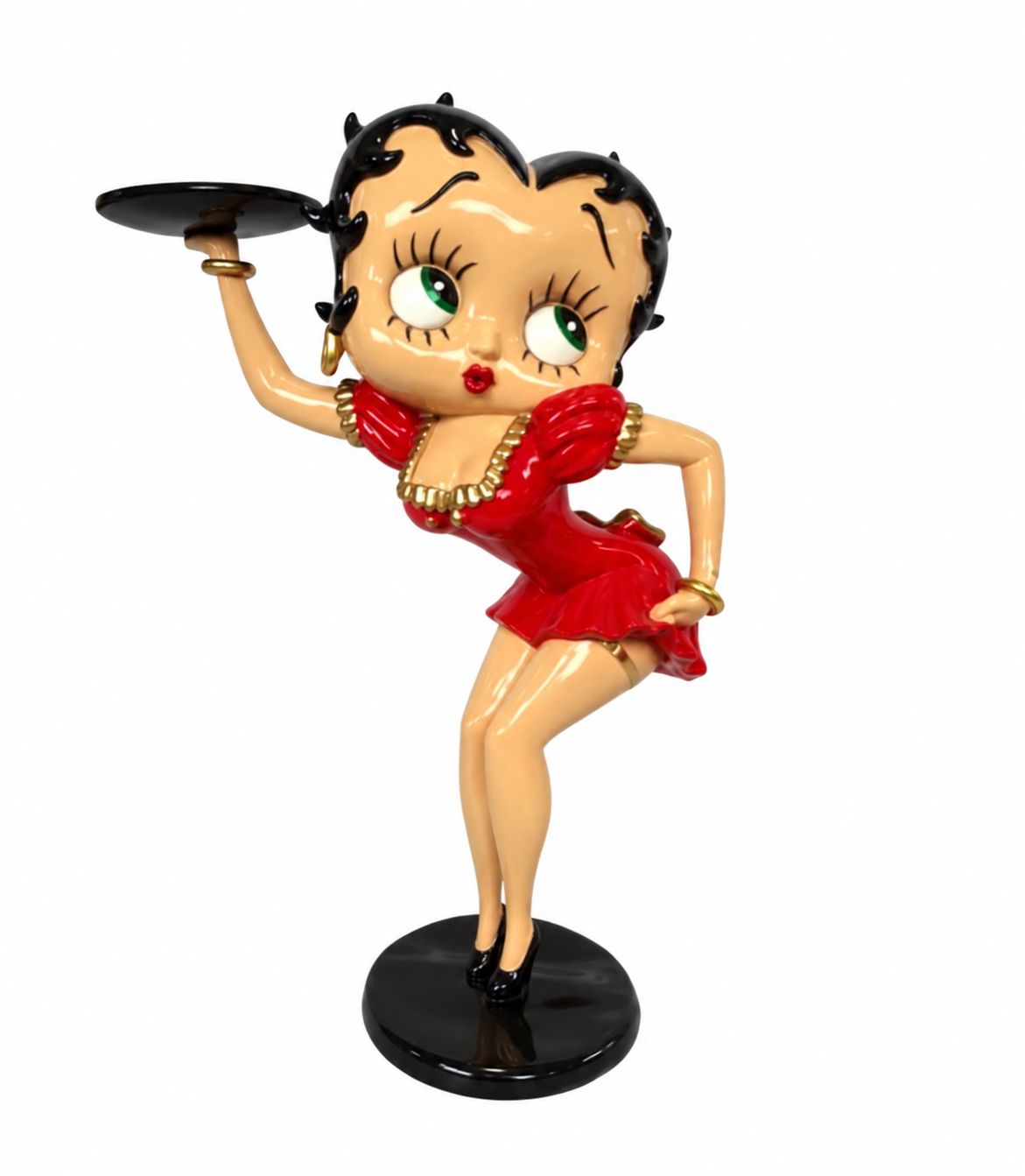 STATUE BETTY BOOP 50CM SERVICE ROUGE