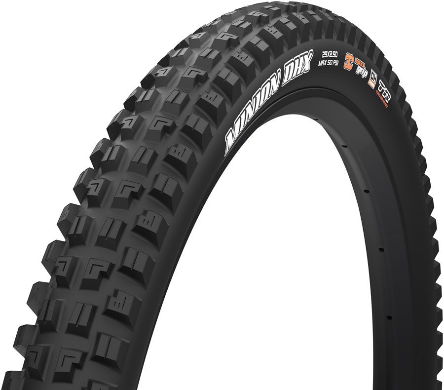 Maxxis Minion DHX Tire - 29 x 2.5, Tubeless, Folding, Black, 3C MaxxGrip, New DH, E-50