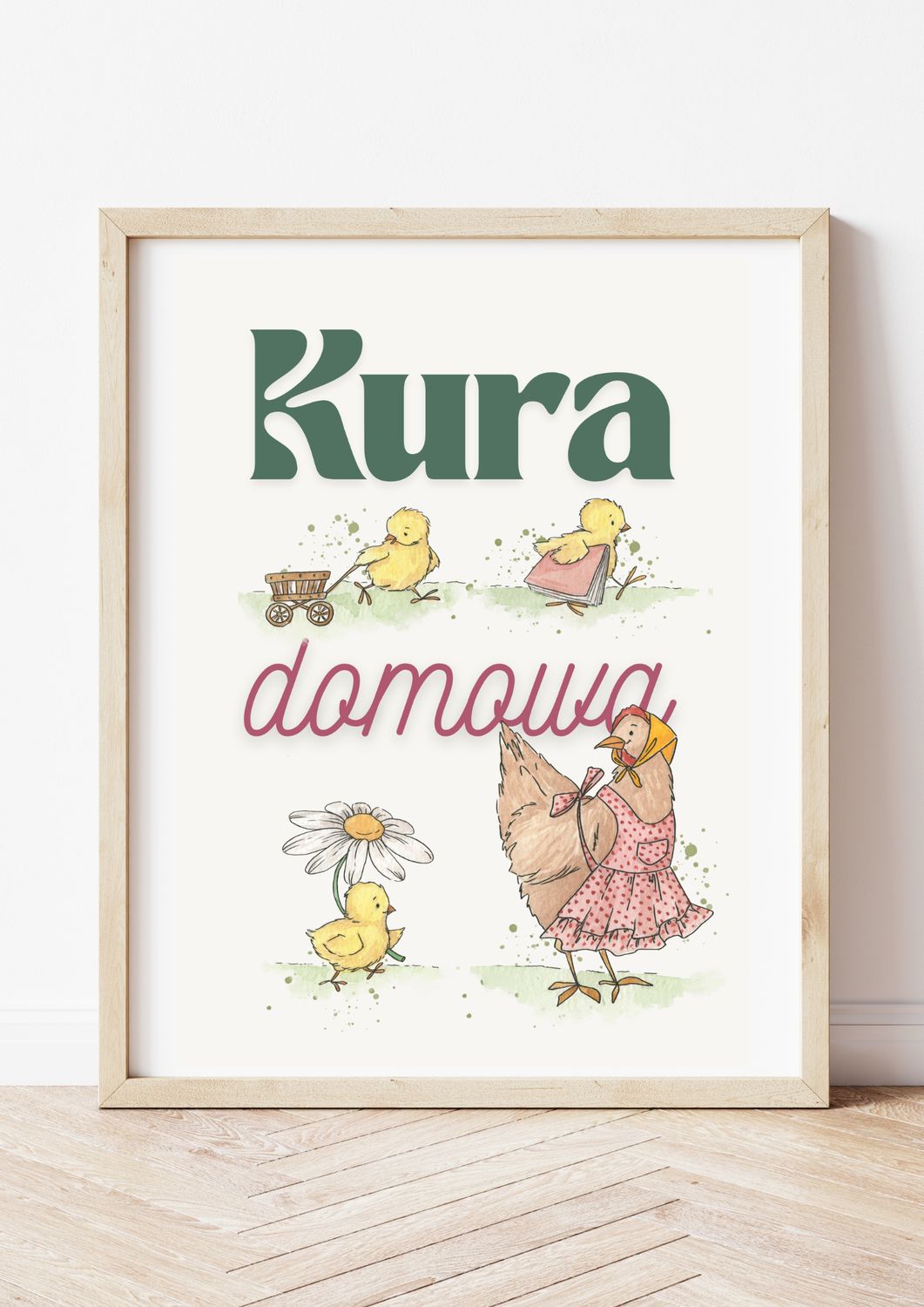 Plakat KURA DOMOWA