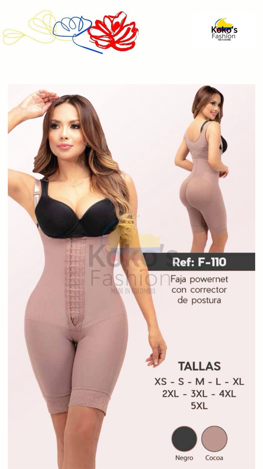 F-110 FAJA POWERNET SENOS LIBRES CORRECTOR POSTURA