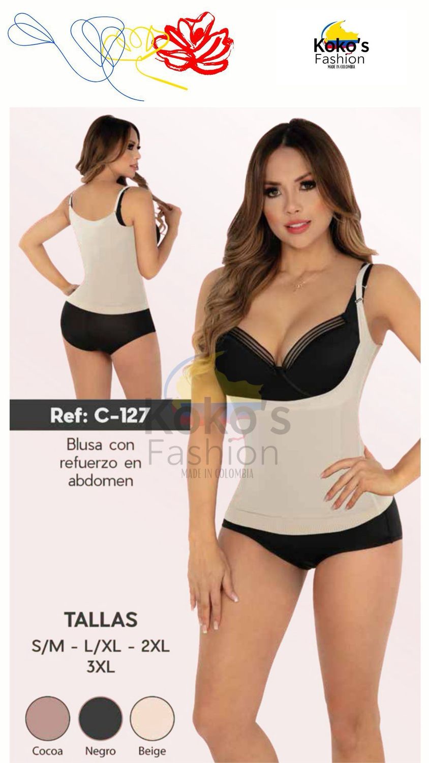 C-127 BLUSA CON REFUERZO EN ABDOMEN