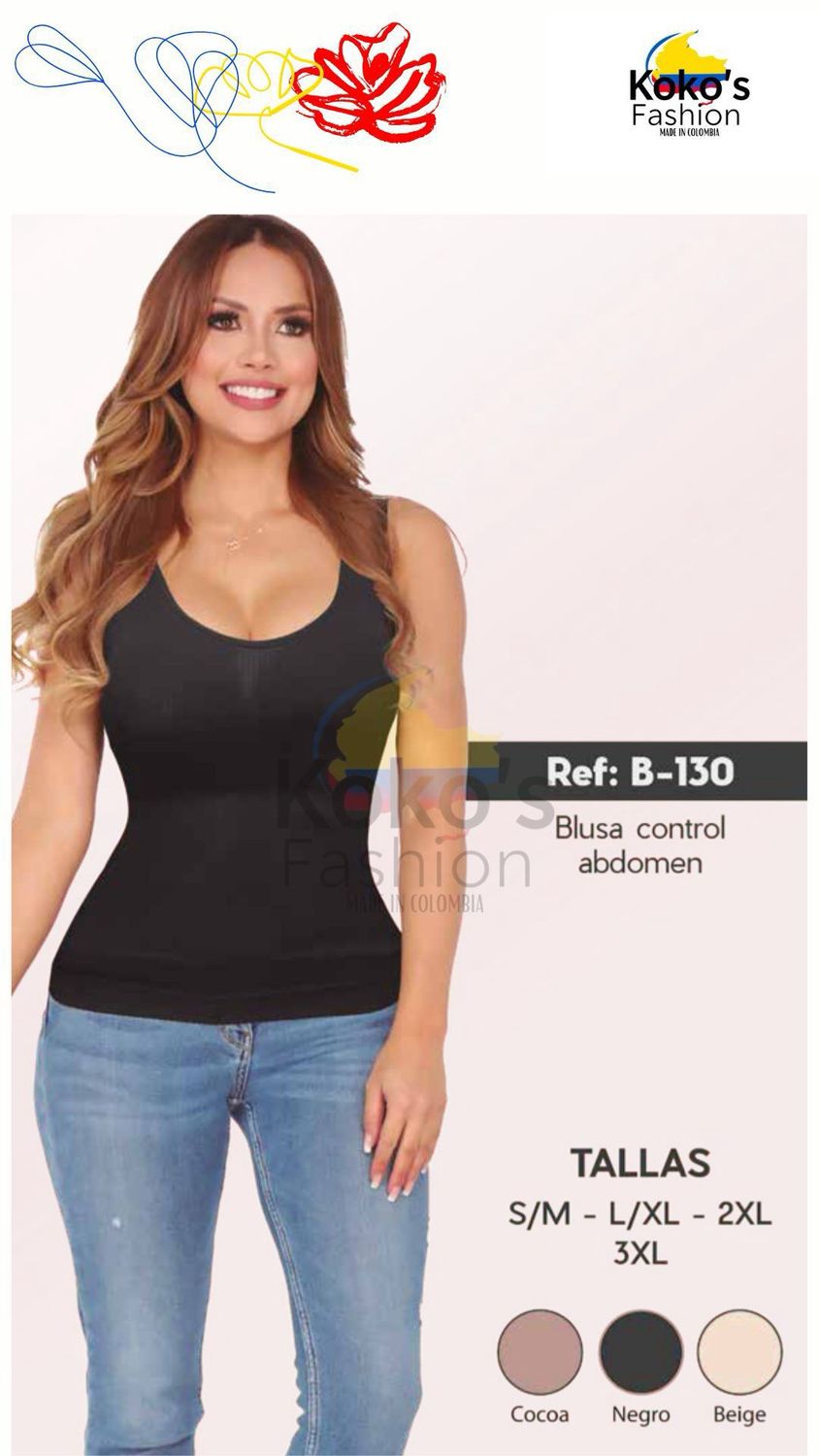 B-130 BLUSA CONTROL ABDOMEN