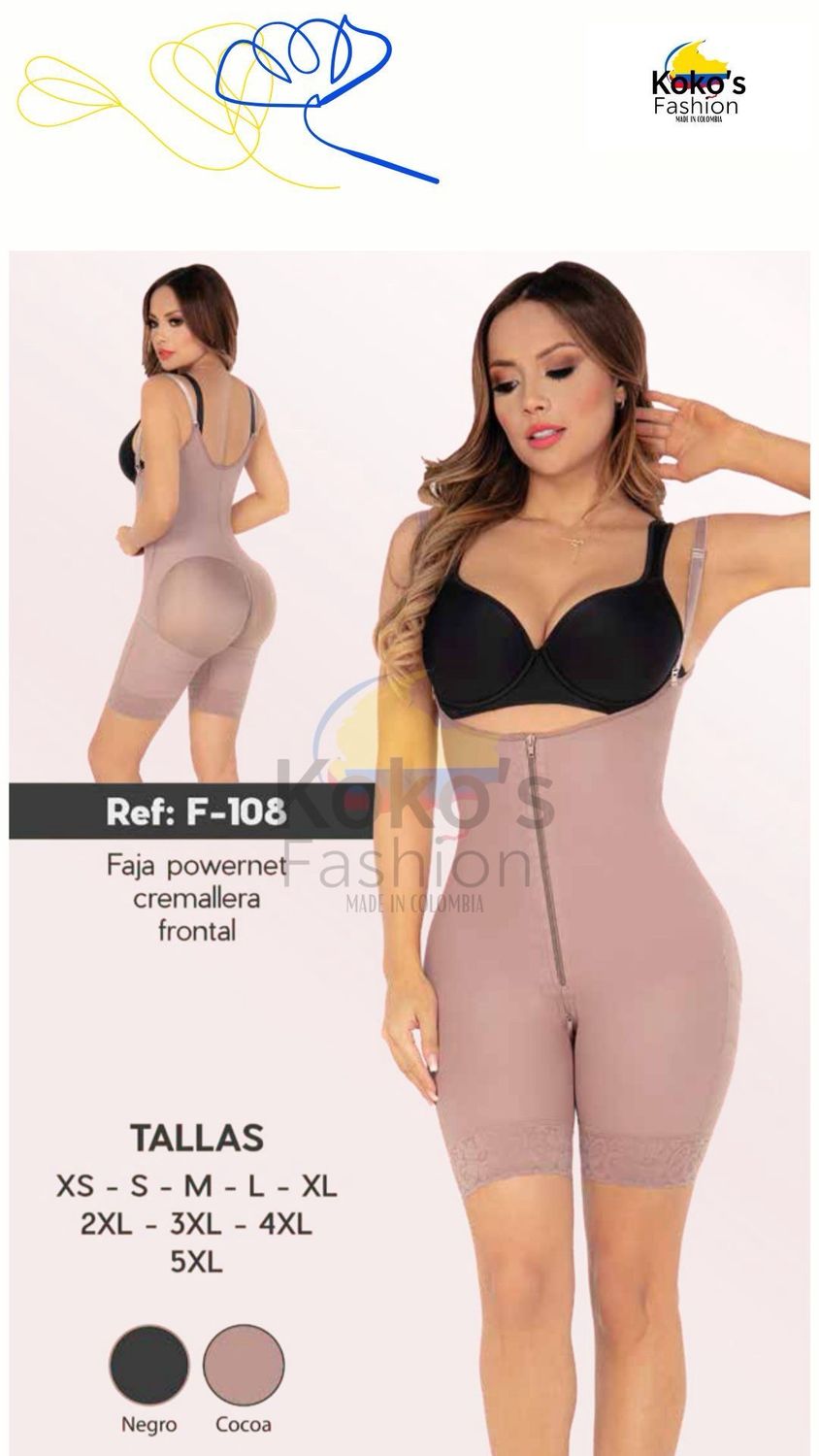 F-108 FAJA POWERNET CREMALLERA FRONTAL TIRA REMOVIBLE