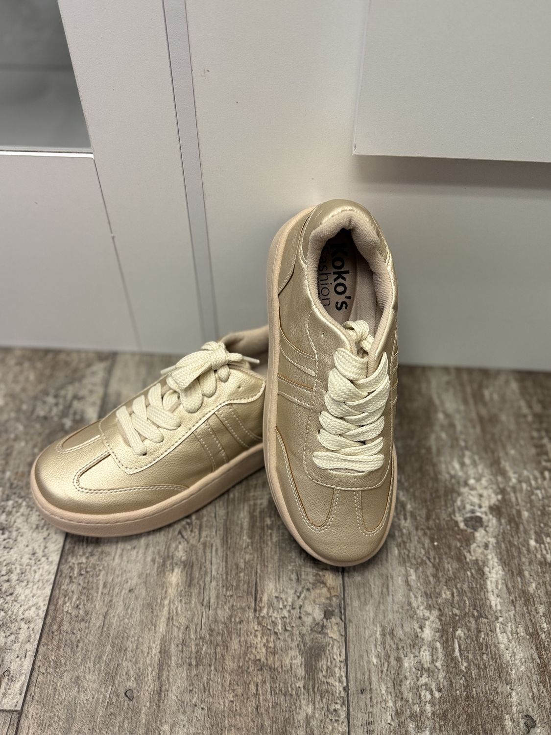 Tennis metalizados, Colour: Gold, Size: 6