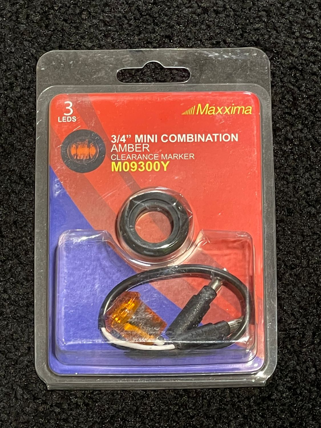 MAXIMMA 3/4" 3 LED AMBER