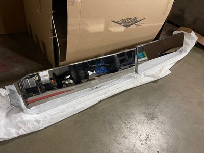 PB 9" Straight Visor Kit Chrome Plated SS scratched