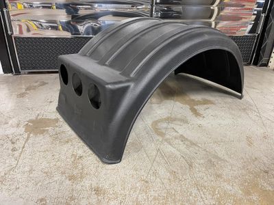Single Black Poly Minimizer Fender with Lightbox