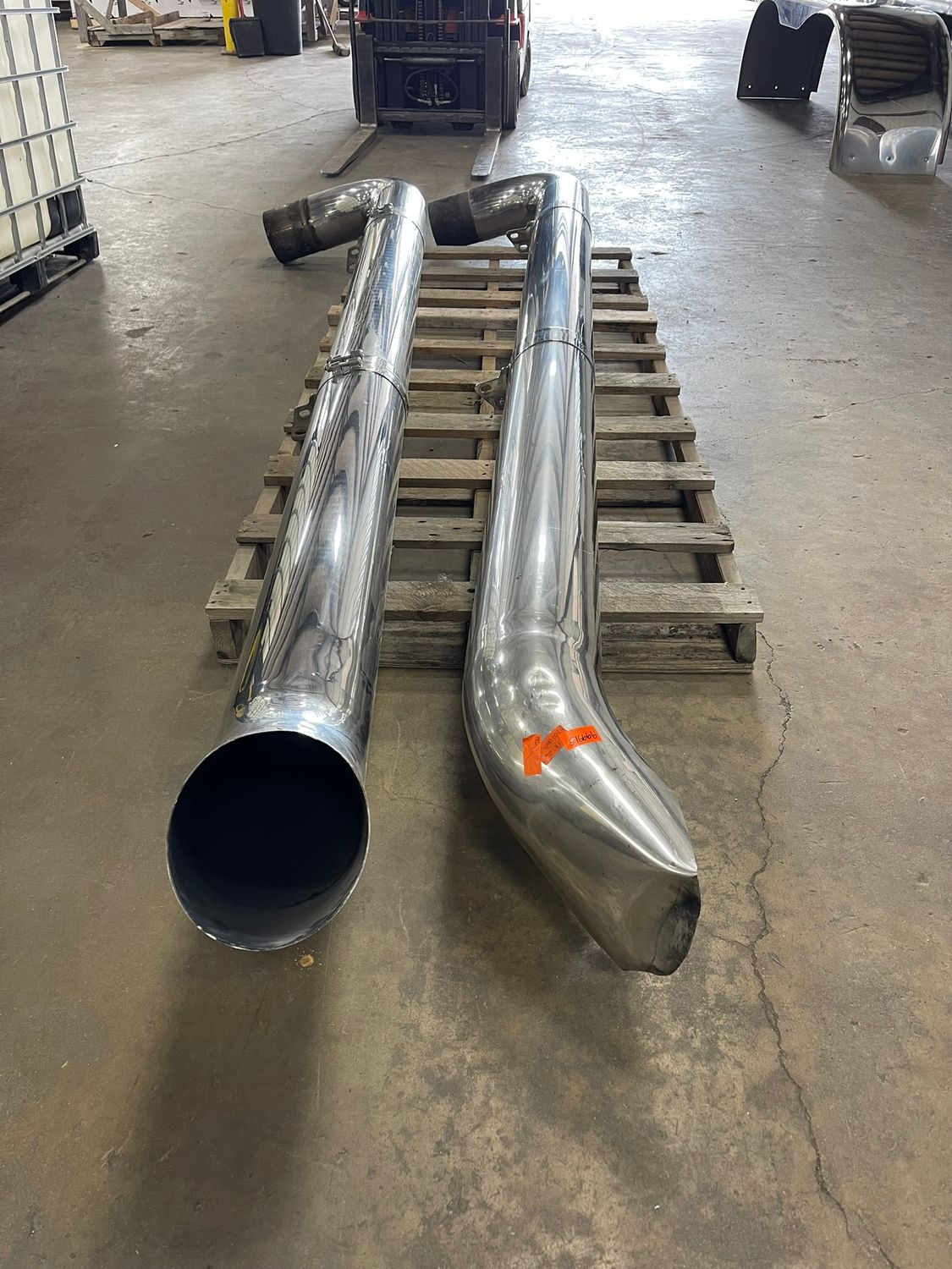 Used Exhaust 115" x 8" + Elbows Set