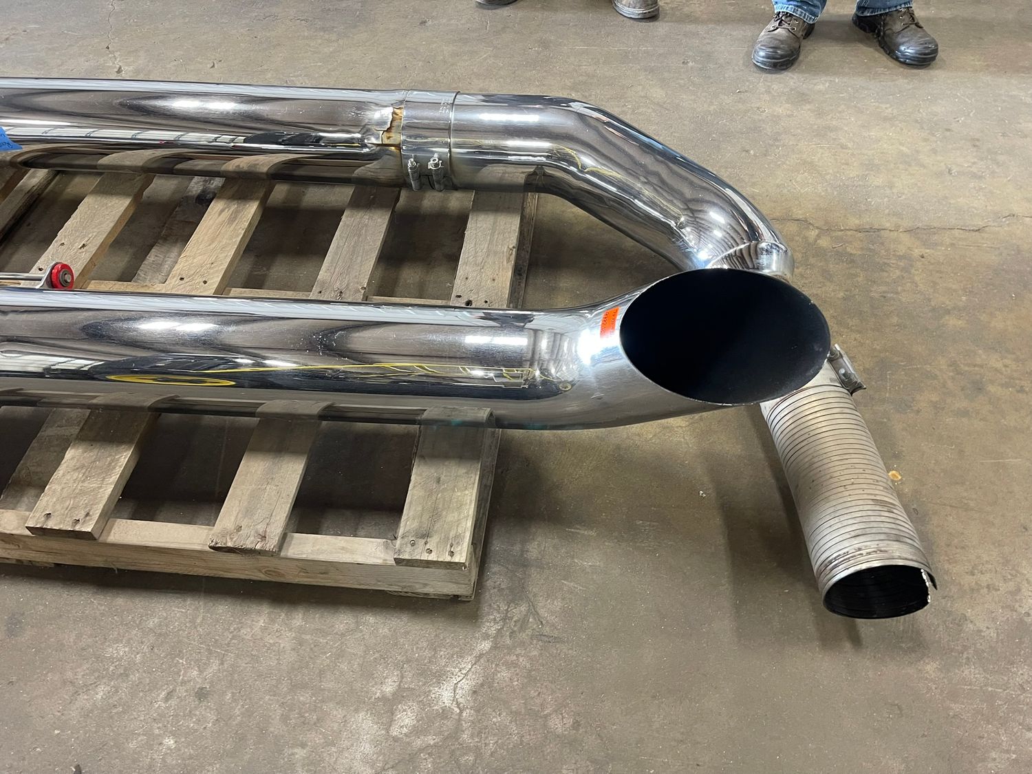 Used 7'x100" +Elbows Exhaust Set