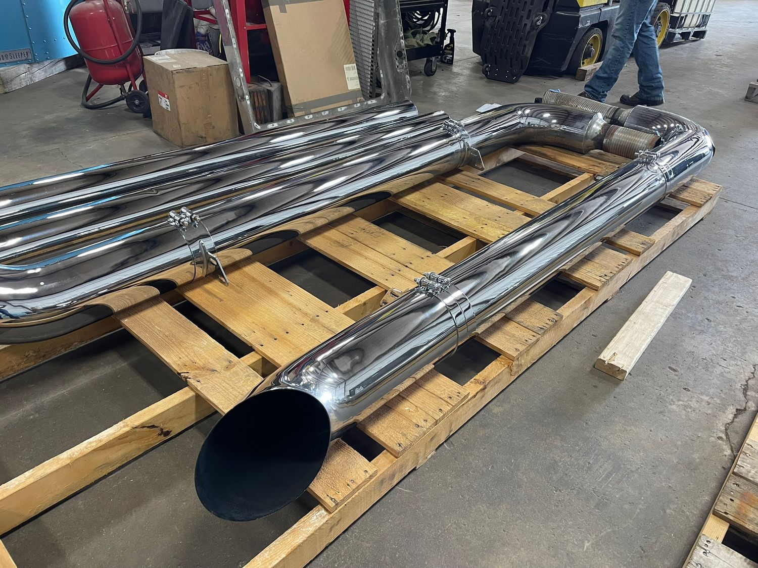 Used 8" x84" + Elbows Exhaust set