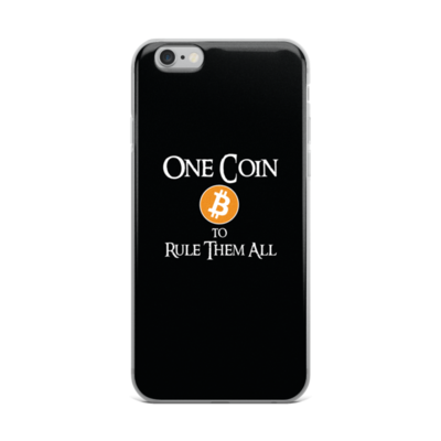One Coin to Rule them All - iPhone Case - WHITE Lettering
