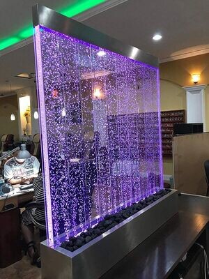 6Ft tall x 3Ft wide - LED Bubble Wall - RGB Remote