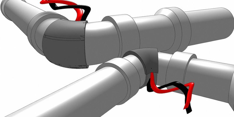 UltraHeat RV Pipe Elbow Heater for 1.5" Drain Pipe; AM-EH-158