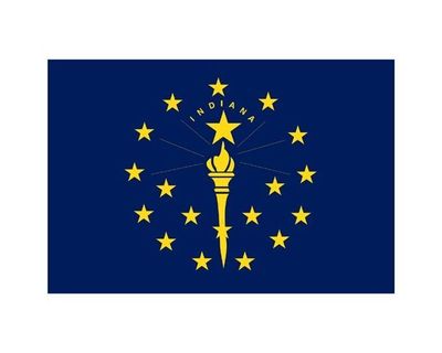 Annin Indiana 3ft x 5 ft NylGlo Nylon State Flag